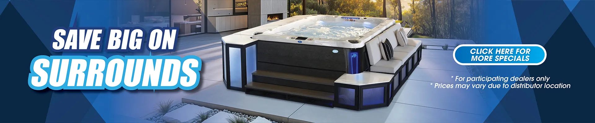 Calspas hot tub being used in a family setting - Charleston